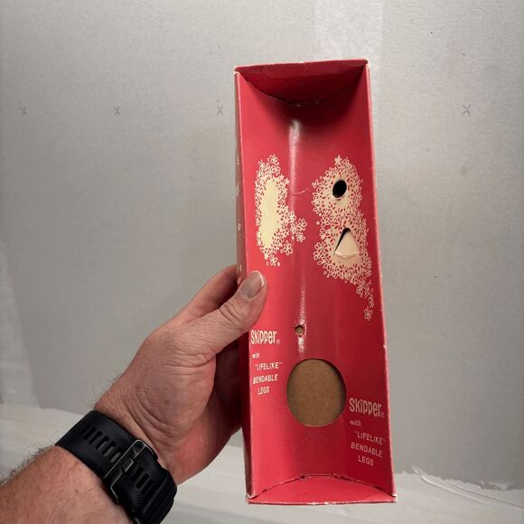 1964 Mattel Bendable Leg Blonde Skipper Original Box #1030 Red Outfit Black Boot - Picture 13 of 16